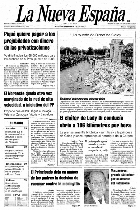 Portada Martes 2 de  de 1997