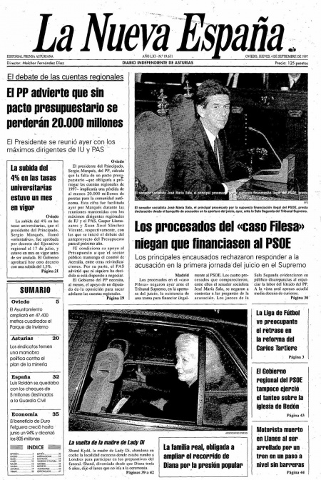 Portada Jueves 4 de  de 1997