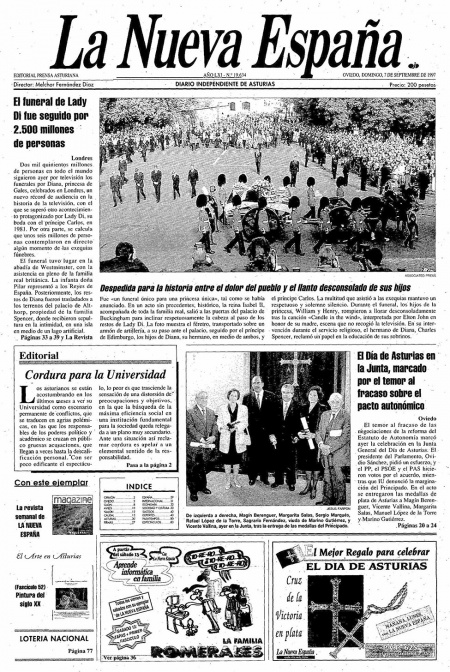 Portada Domingo 7 de  de 1997