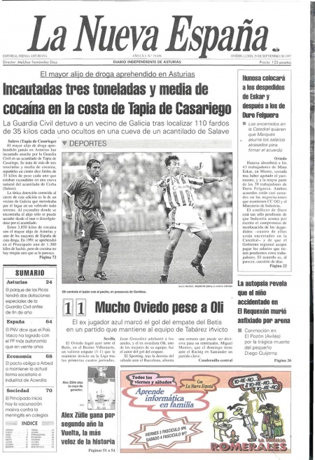 Portada Lunes 29 de  de 1997