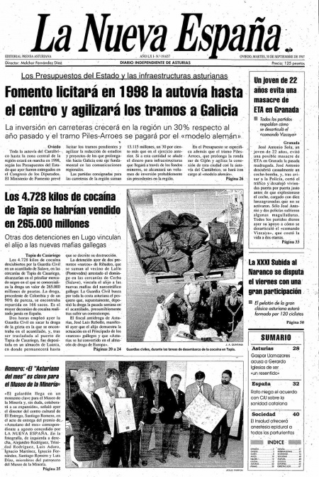 Portada Martes 30 de  de 1997