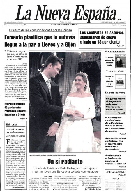Portada Domingo 5 de Octubre de 1997