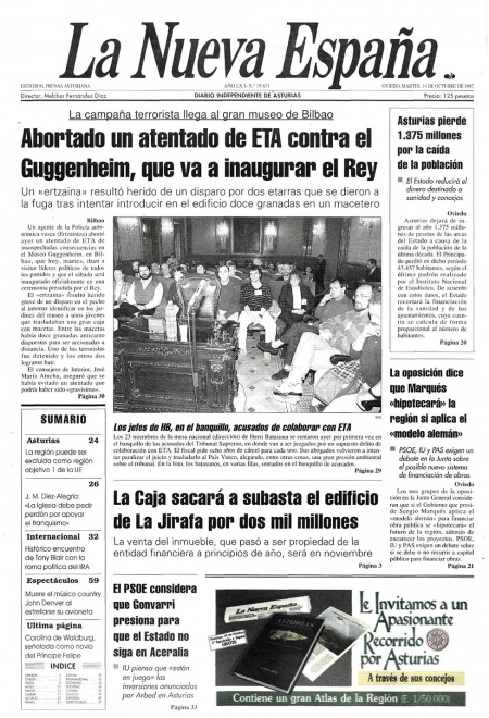 Portada Martes 14 de Octubre de 1997