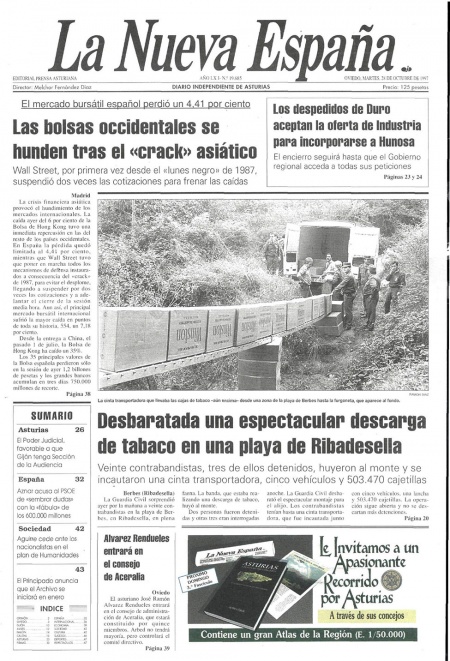 Portada Martes 28 de Octubre de 1997