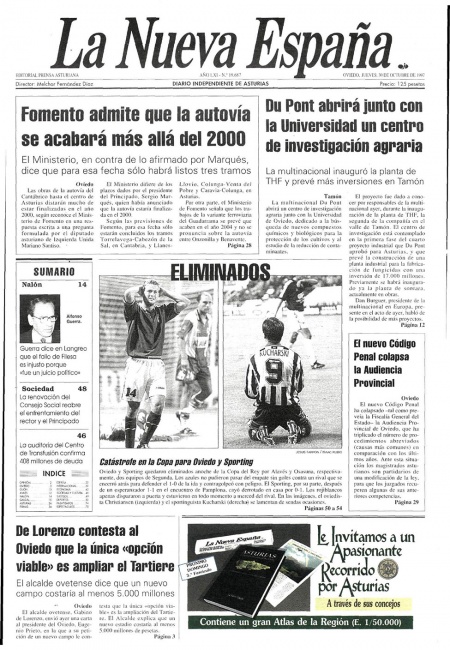 Portada Jueves 30 de Octubre de 1997