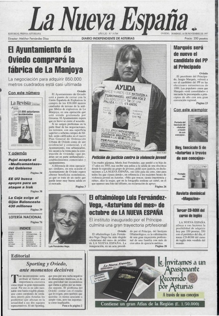 Portada Domingo 16 de Noviembre de 1997
