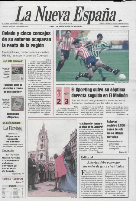 Portada Domingo 30 de Noviembre de 1997