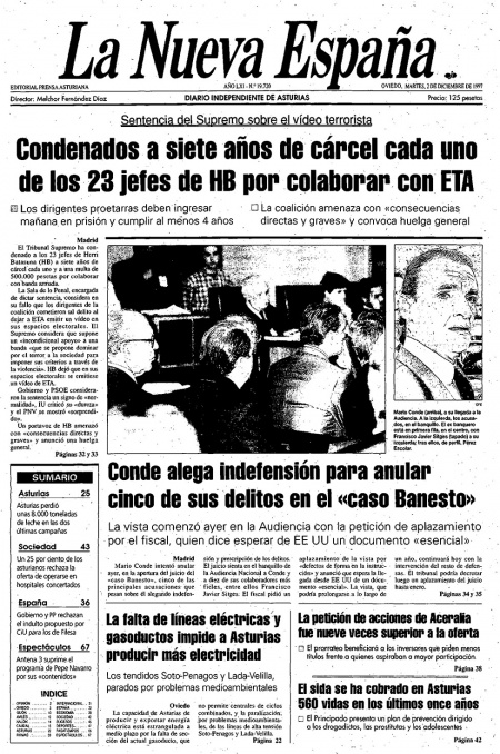 Portada Martes 2 de Diciembre de 1997