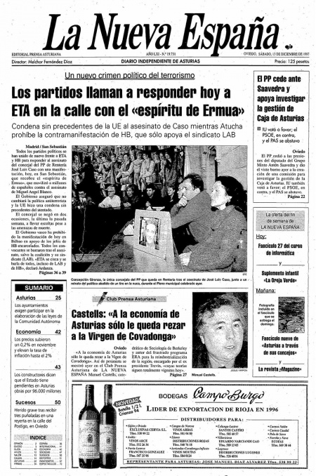 Portada Sábado 13 de Diciembre de 1997
