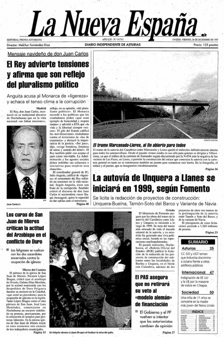 Portada Viernes 26 de Diciembre de 1997