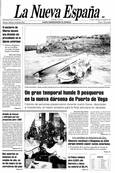 Portada Viernes 2 de  de 1998