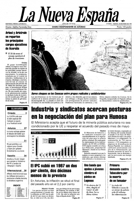 Portada Viernes 16 de  de 1998