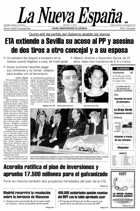Portada Sábado 31 de  de 1998