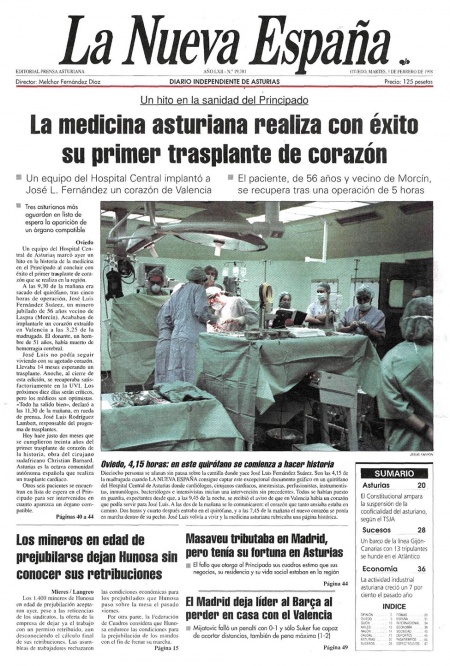 Portada Martes 3 de  de 1998