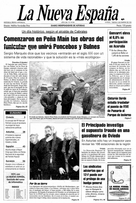 Portada Viernes 6 de  de 1998