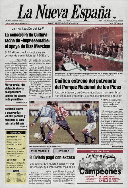 Portada Martes 10 de  de 1998