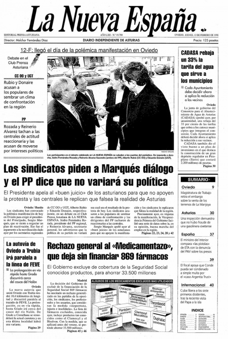 Portada Jueves 12 de  de 1998