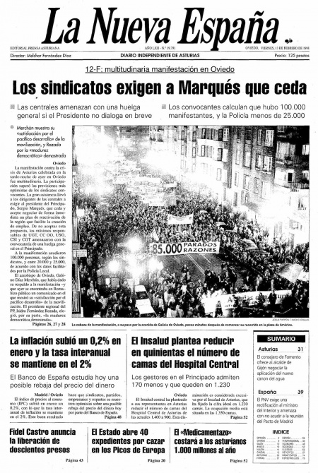 Portada Viernes 13 de  de 1998