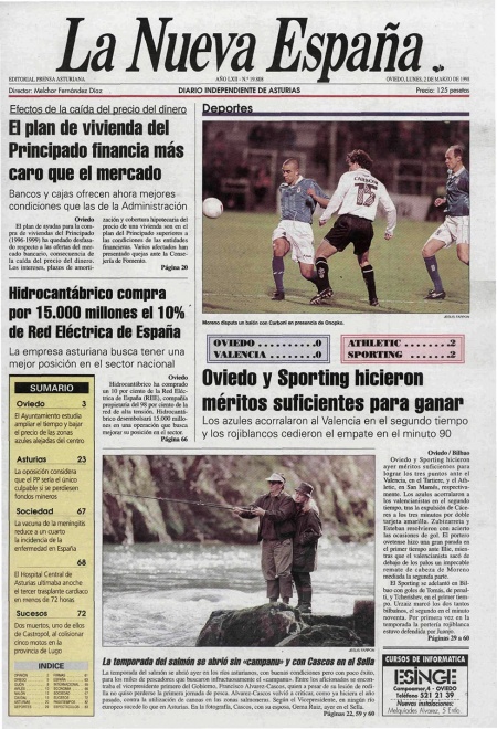 Portada Lunes 2 de  de 1998