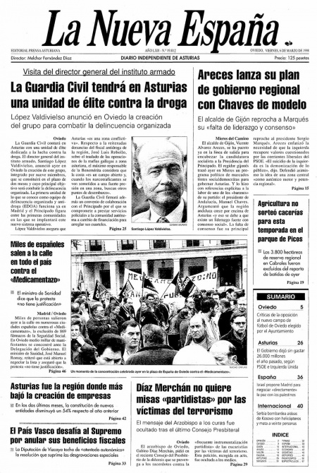 Portada Viernes 6 de  de 1998