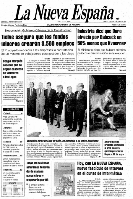 Portada Viernes 3 de  de 1998