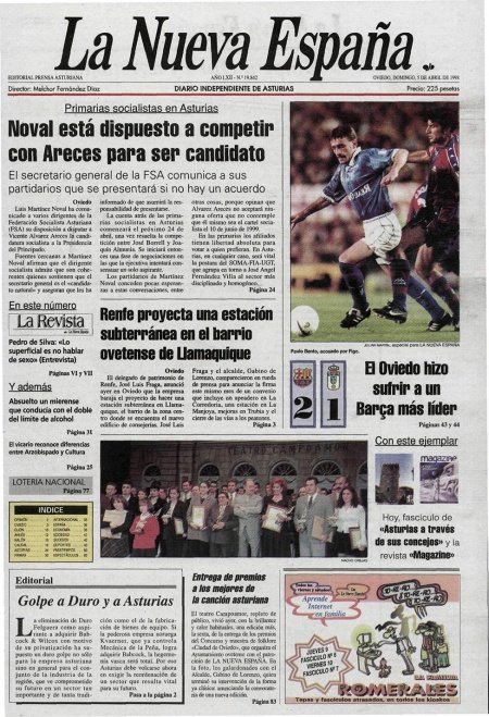 Portada Domingo 5 de  de 1998