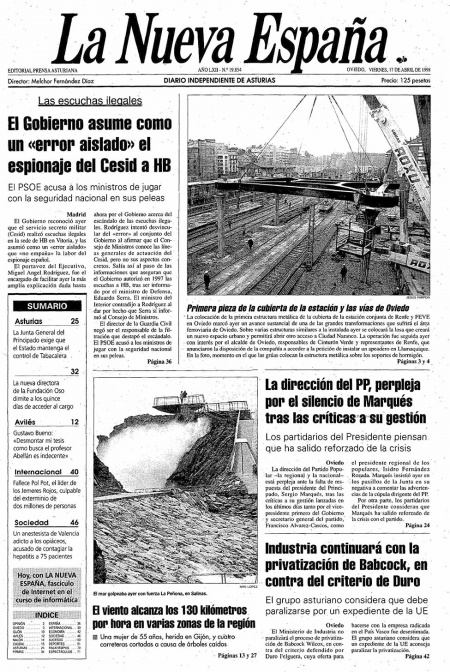 Portada Viernes 17 de  de 1998