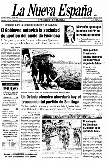Portada Viernes 15 de  de 1998