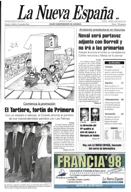 Portada Viernes 22 de  de 1998