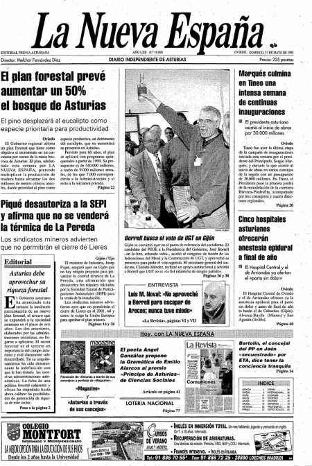 Portada Domingo 31 de  de 1998