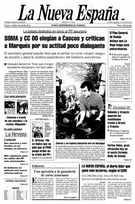 Portada Domingo 5 de  de 1998