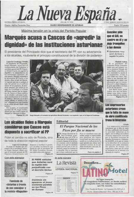 Portada Domingo 26 de  de 1998