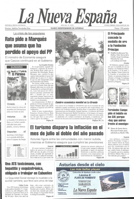Portada Viernes 14 de  de 1998