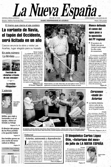 Portada Domingo 23 de  de 1998