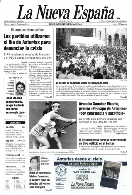Portada Viernes 4 de  de 1998