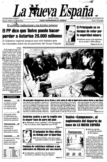 Portadas Del De Octubre Portadas De La Nueva Espa A Lne Es