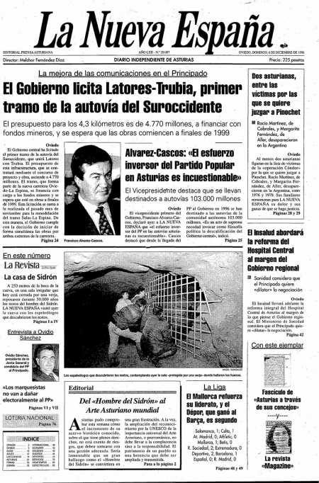 Portada Domingo 6 de Diciembre de 1998