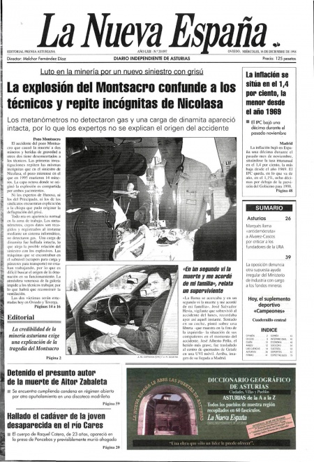 Portada Miércoles 16 de Diciembre de 1998
