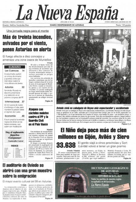 Portada Miércoles 6 de  de 1999