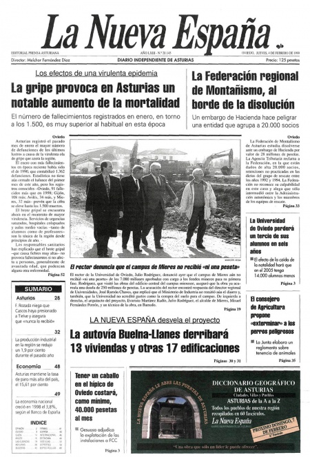 Portada Jueves 4 de  de 1999