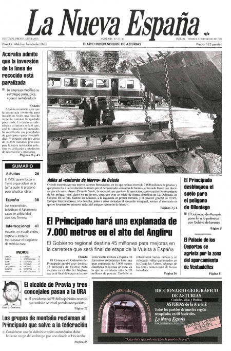 Portada Viernes 5 de  de 1999