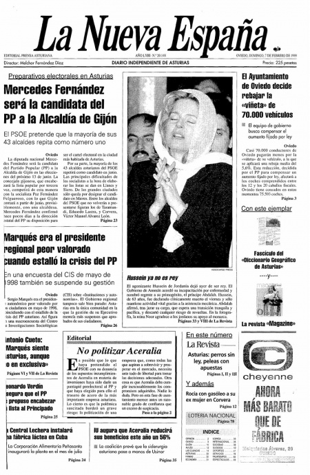 Portada Domingo 7 de  de 1999