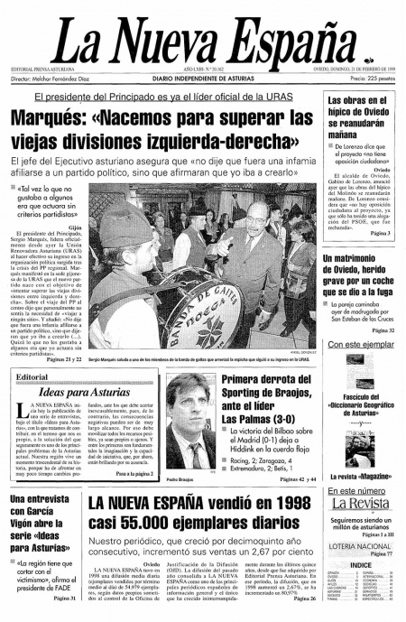 Portada Domingo 21 de  de 1999