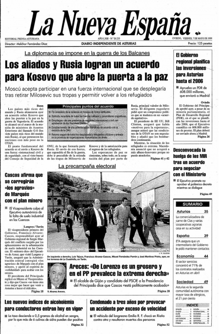 Portada Viernes 7 de  de 1999