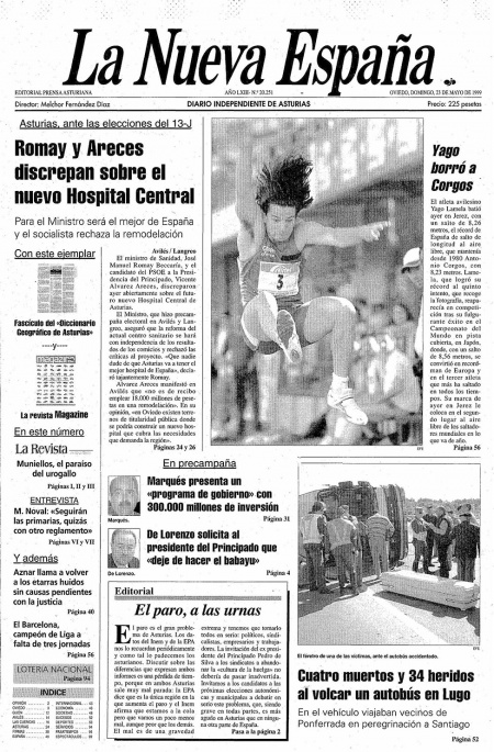 Portada Domingo 23 de  de 1999