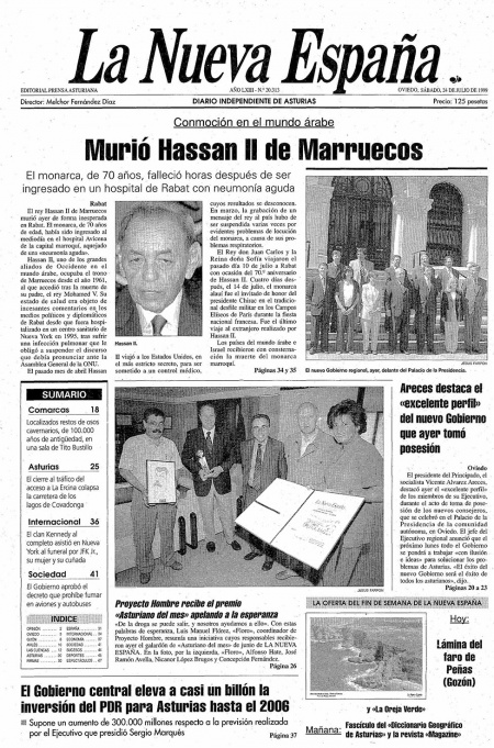 Portada Sábado 24 de  de 1999