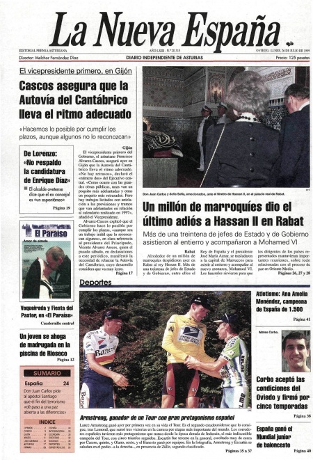 Portada Lunes 26 de  de 1999