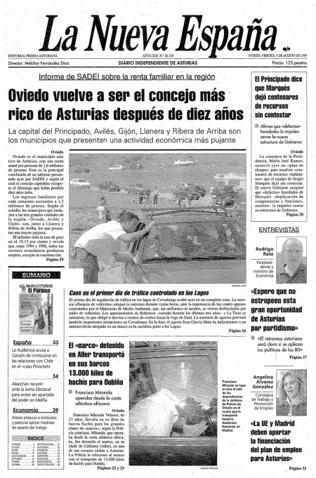 Portada Viernes 6 de  de 1999