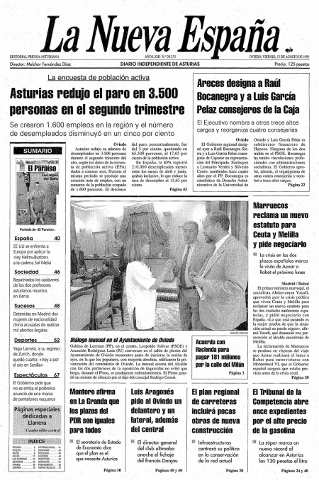 Portada Viernes 13 de  de 1999