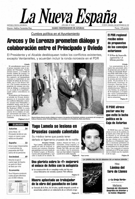 Portada Sábado 4 de  de 1999